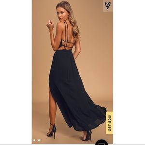 NWOT lulu’s cage back maxi